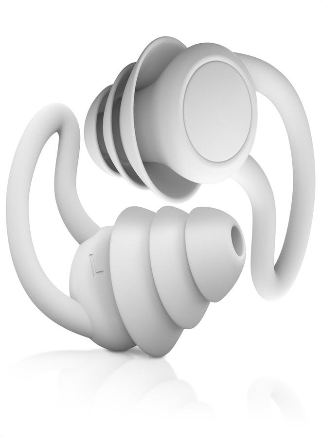 VIKROM Reusable Ear Plugs for Sleeping - Noise Canceling Silicone Earplugs for Sleep, Reduce 40 dB, White Earplugs for Musicians Hearing Protection, Durable & Comfy, Good for Flying Great Valentines Day Gift - Image 1